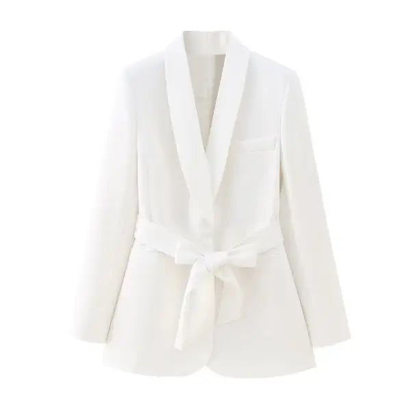 Blazer feminino alfaiataria branco