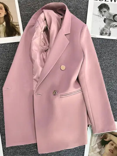 Blazer alfaiataria rosa