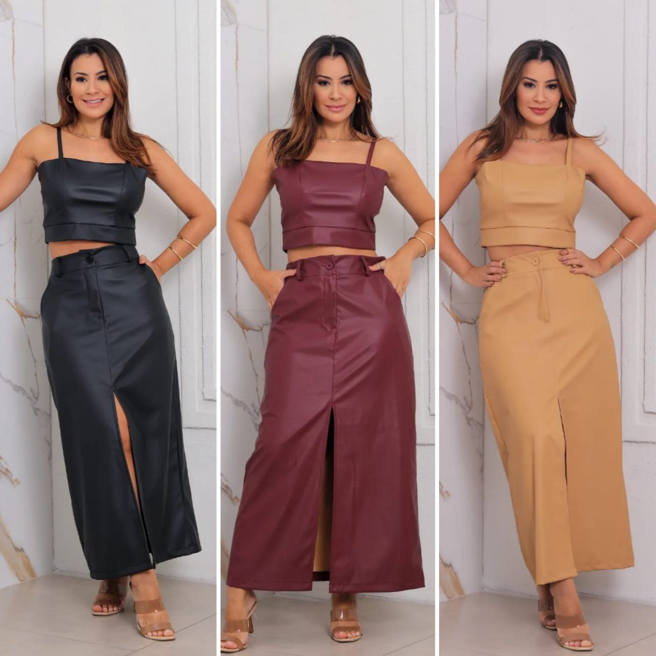 Conjunto de couro