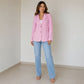 Blazer Feminino Alfaiataria Rosa 