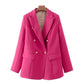 Blazer feminino alfaiataria pink
