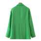 Blazer feminino verde costas