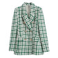 Blazer xadrez verde