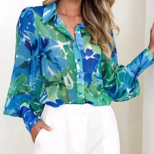 Camisa Feminina Botões Encapados