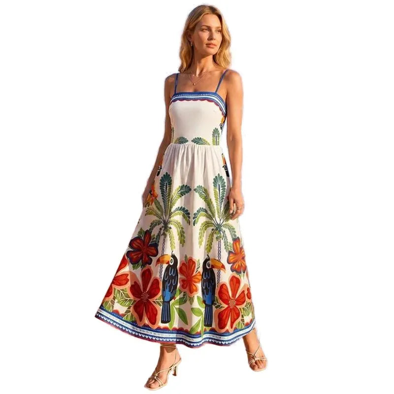 Vestido Florido Longo