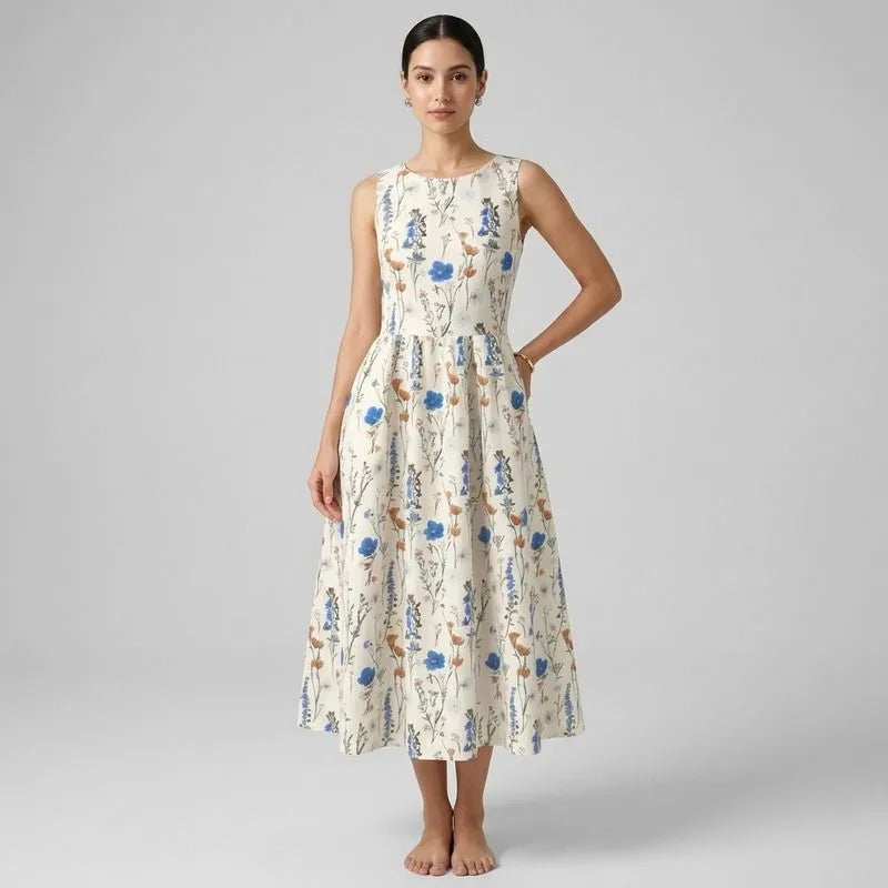 Vestido Longo Florido