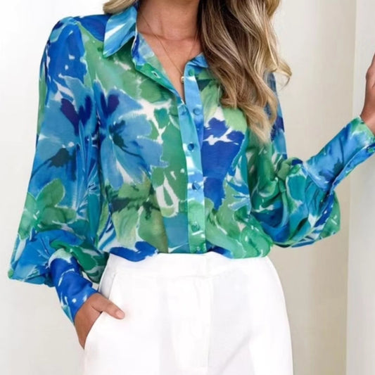 Camisa Feminina manga longa - Mila Costa Roupas