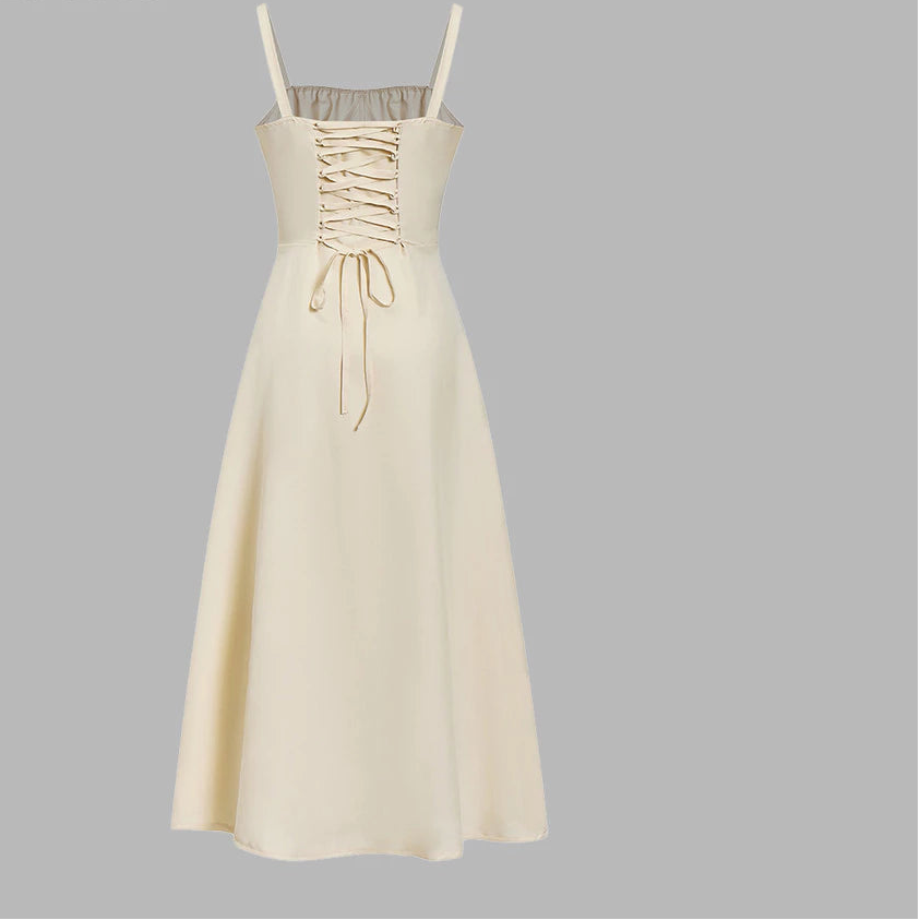 Vestido Longo Amarração Amarelo
Pastel Clássico Costas
